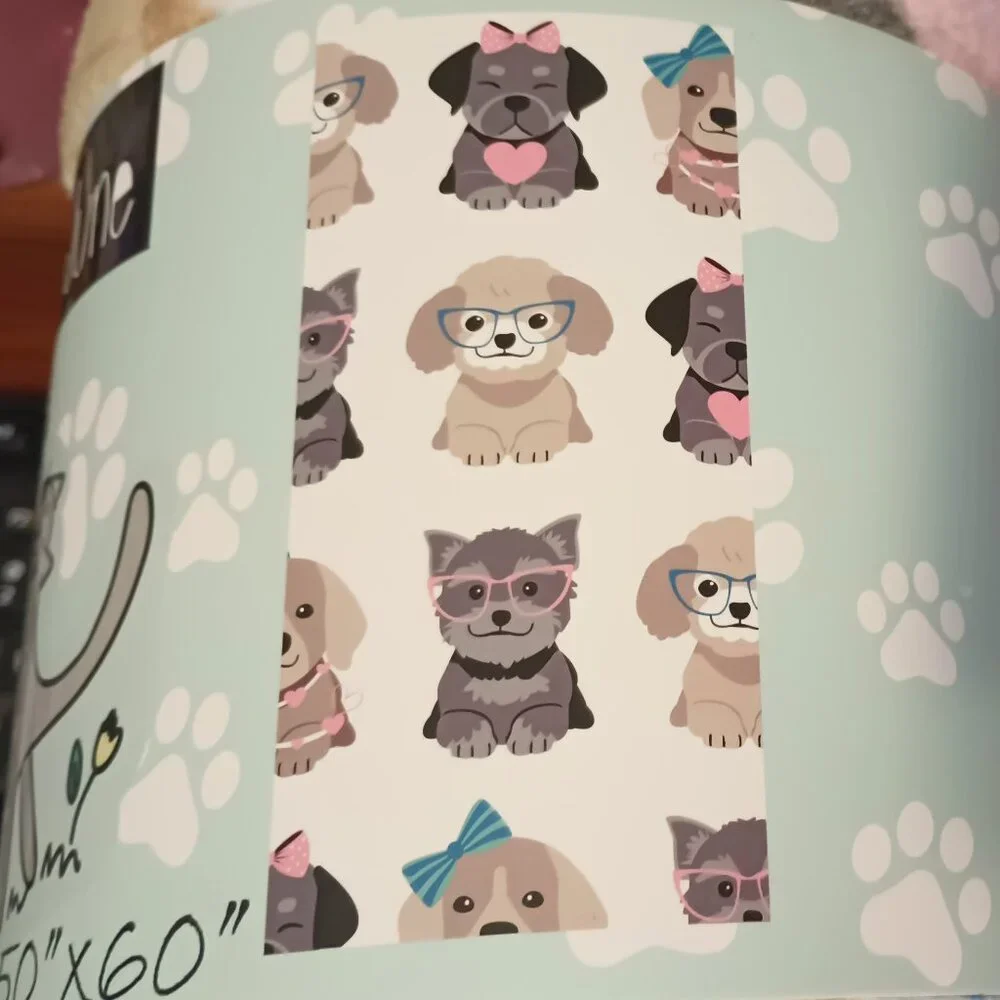 Copy-NWT~ Frankie & June Ultra-Soft Double-Sided Plush Throw Blanket (50